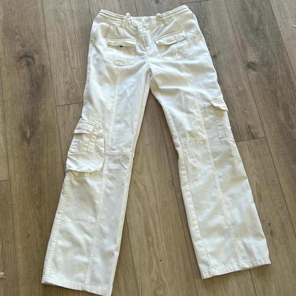 Brandy Melville White cargo pants
